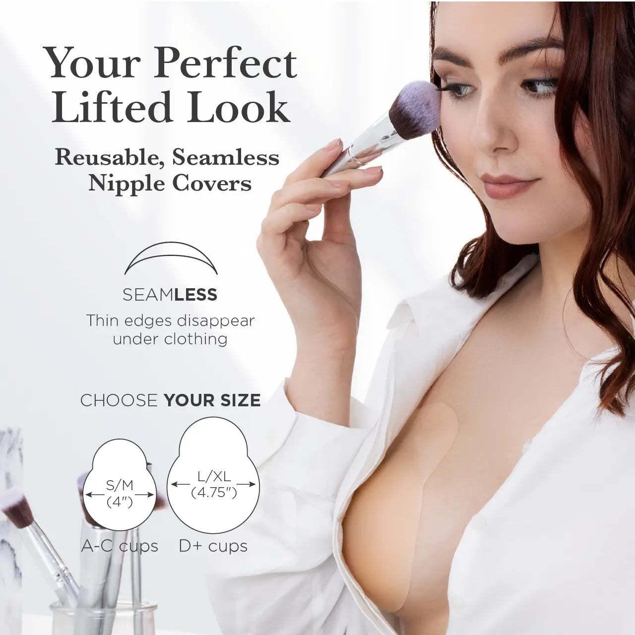 Bristols six Nipple Covers with Lifting Tab